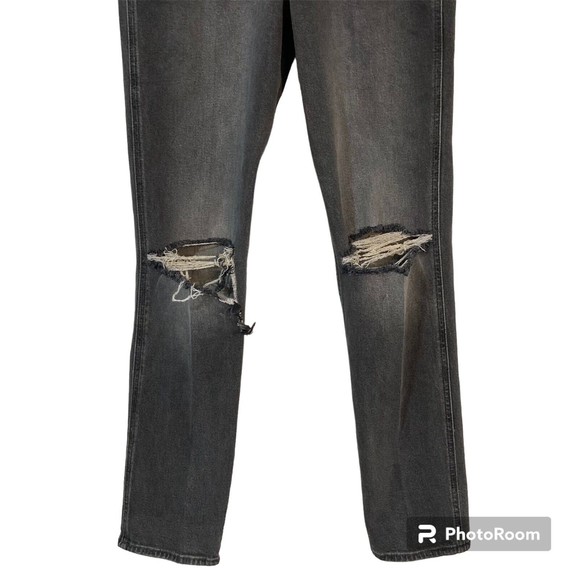 Hollister California Sz 0 Long Ultra High-Rise Mom Jean Vintage Stretch Black - Picture 6 of 12